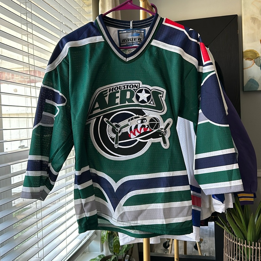 Vintage 90s Houston Aeros hockey jersey